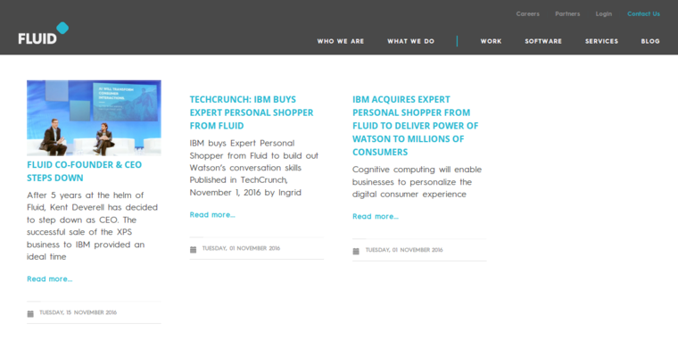 News page of #3 Top Bay Area Website Design Company: Fluid