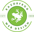 Top Bay Area Website Design Company Logo: Razorfrog