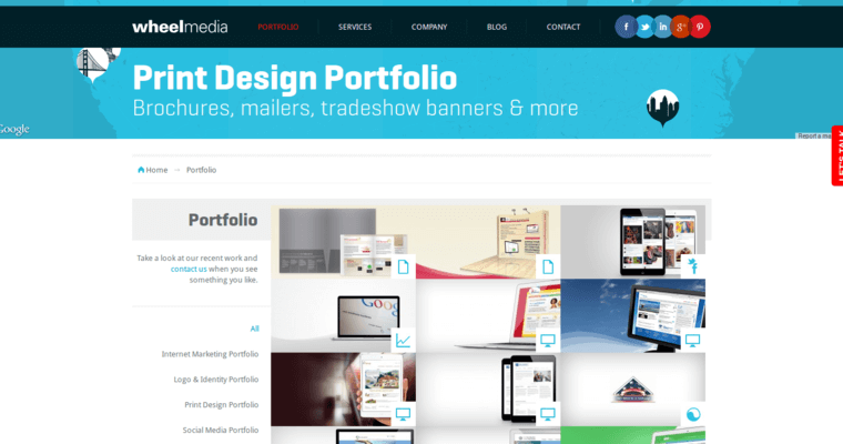 Folio page of #8 Top San Francisco Website Development Company: Wheel Media