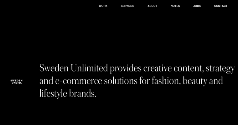 Home page of #2 Best Shopify Design Agency: Sweden Unlimited