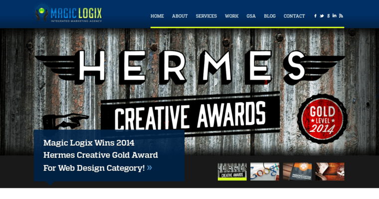 Home page of #6 Best Small Business Website Design Firm: Magic Logix