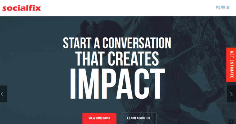 Home page of #11 Top Small Business Website Development Agency: SocialFix