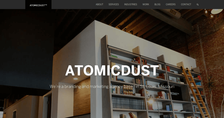 Home page of #10 Top St. Louis Web Design Firm: Atomicdust