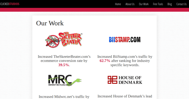 Work page of #2 Best St. Louis Web Development Business: Clicked Studios