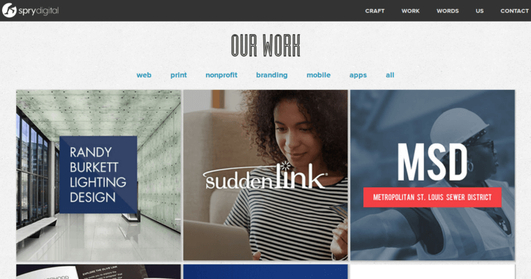 Work page of #8 Best St. Louis Web Design Agency: Spry Digital