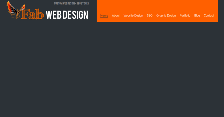 Home page of #6 Best Sydney Web Development Agency: Fab Web Design