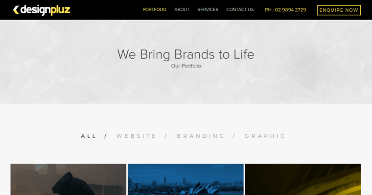 Folio page of #10 Best Sydney Web Design Agency: Designpluz 