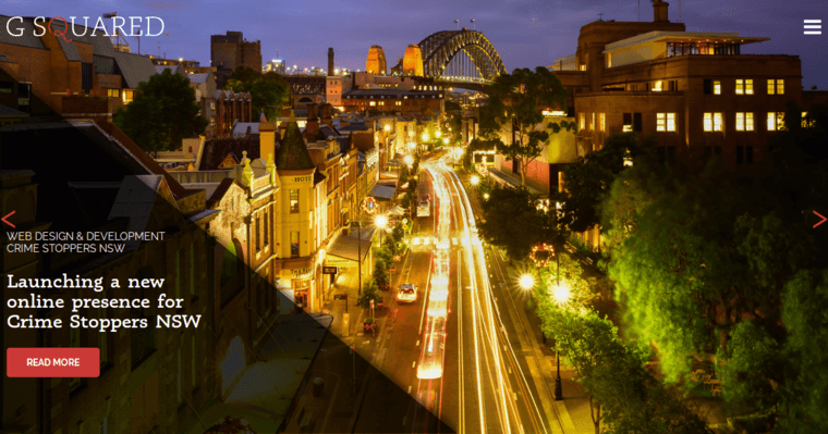 Home page of #1 Best Sydney Web Development Business: G Squared Web Design