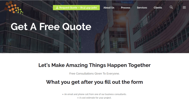 Contact page of #2 Top Tampa Bay Web Development Company: InternetChum.com