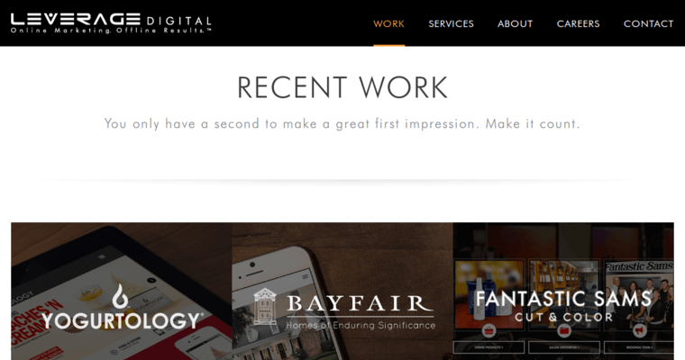 Work page of #2 Top Tampa Bay Web Design Agency: Leverage Digital