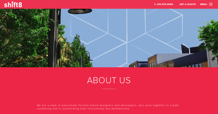 About page of #7 Top Toronto Web Development Firm: Shift8 Web