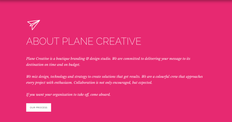 About page of #1 Leading Vancouver Web Development Company: Plane Creative