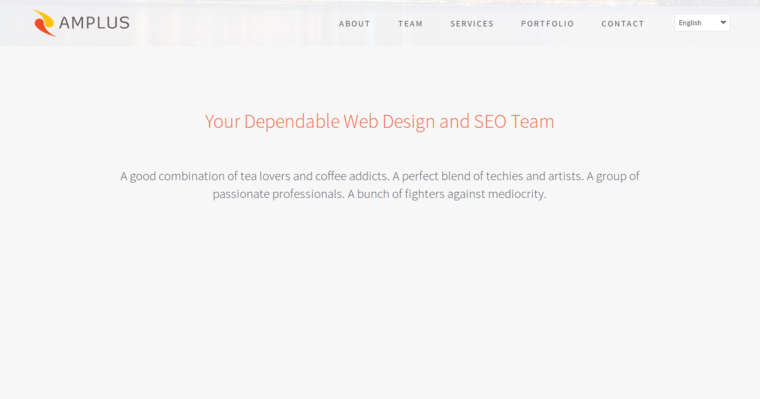 Team page of #1 Best Vancouver Web Design Agency: Amplus 