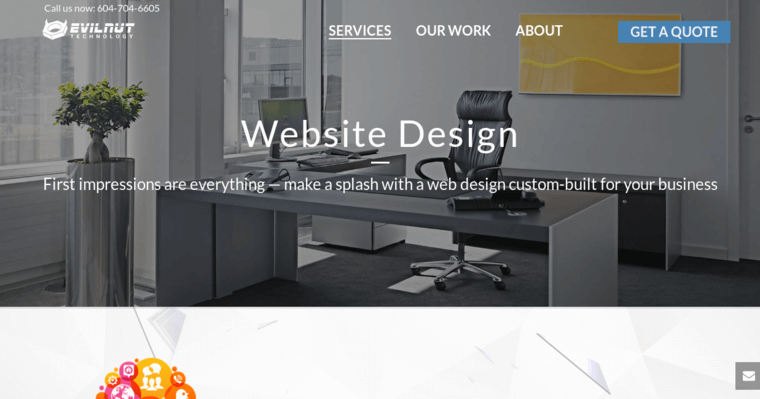 Development page of #4 Top Vancouver Web Design Firm: Evilnut