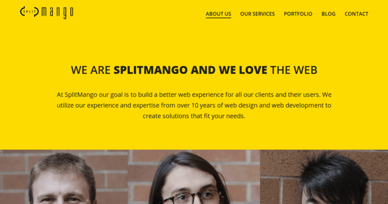 About page of #2 Best Vancouver Web Design Agency: SplitMango