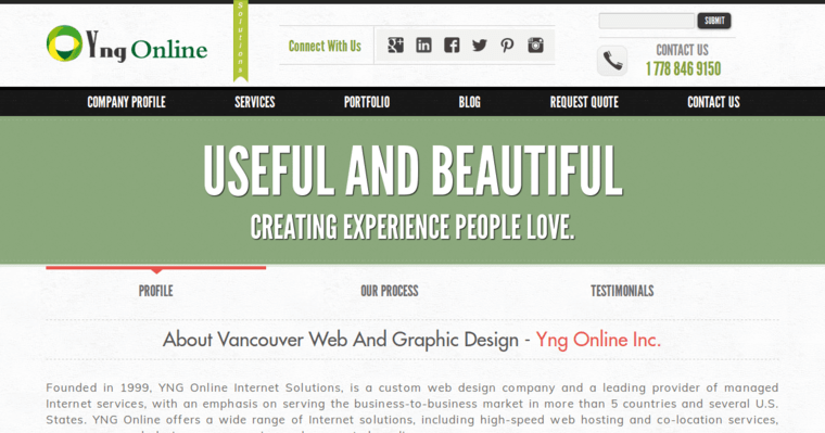 Development page of #7 Top Vancouver Web Design Company: YNG Online Inc 