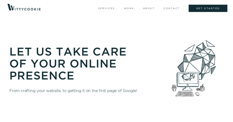 Home page of #6 Best Vancouver Web Development Firm: WittyCookie