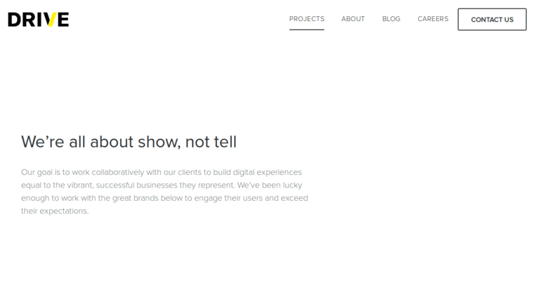 Projects page of #4 Best Vancouver Web Development Business: Drive Digital