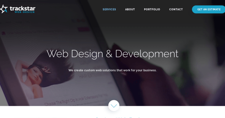 Development page of #2 Best Vancouver Web Development Agency: Trackstar
