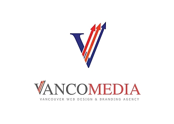 Top Vancouver Web Design Firm Logo: VancoMedia Web Design & Branding