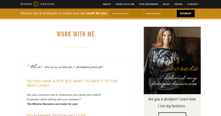 Service page of #8 Top Washington DC Website Development Agency: Minima Designs