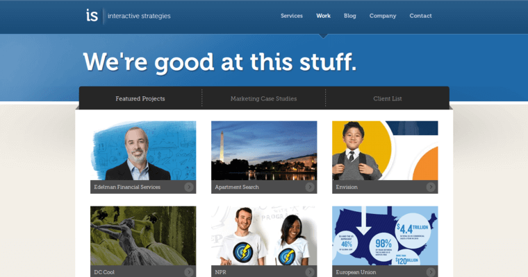 Work page of #2 Leading Washington DC Website Design Agency: Interactive Strategies