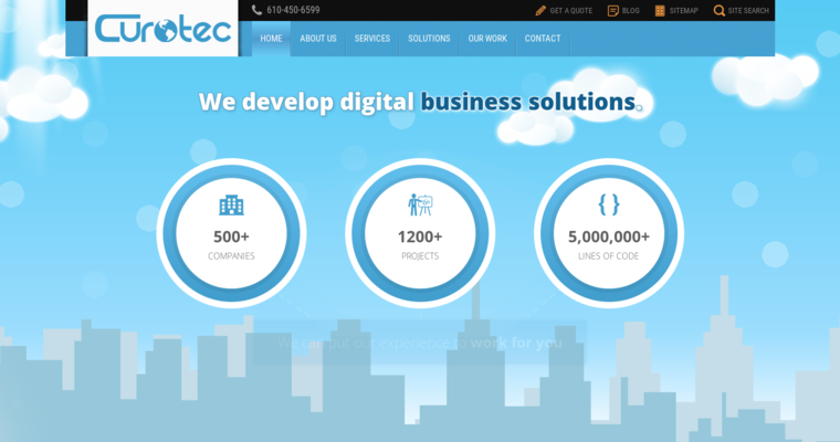 Home page of #5 Best Web App Developers: Curotec