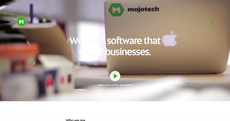 Home page of #6 Best Web Application Development Firms: Mojo Tech