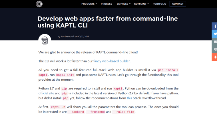 Blog page of #7 Top Web App Developers: 8th Sphere