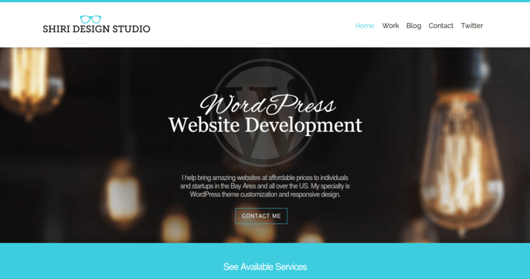 Home page of #2 Top WordPress Website Development Firm: Shiri Design Studio