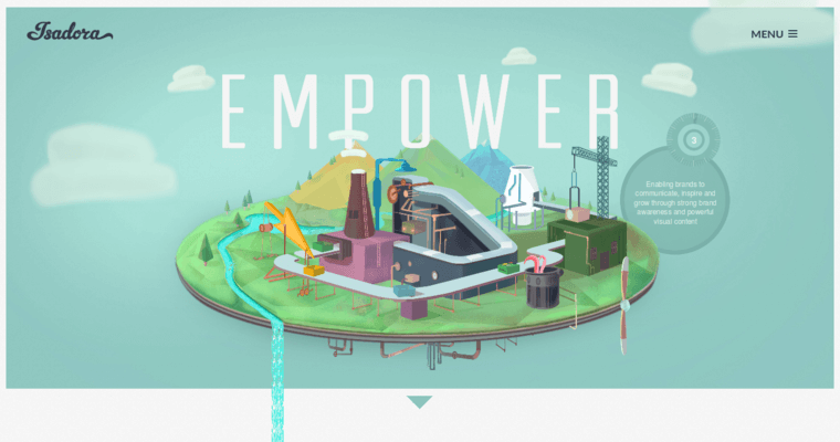 Home page of #8 Best WordPress Website Development Agency: Isadora Design