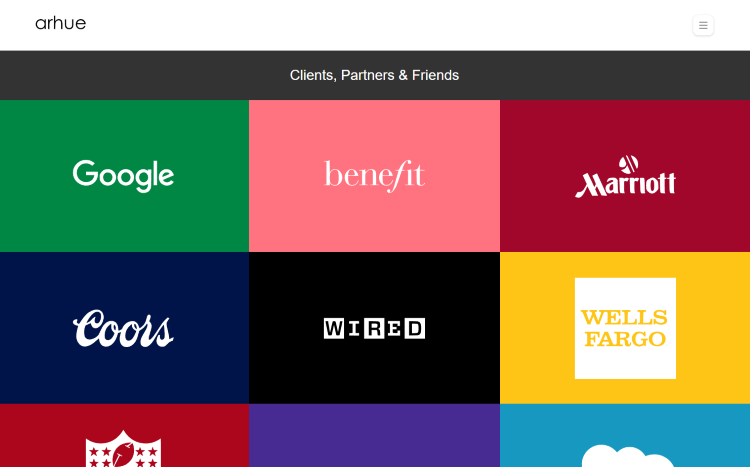 Folio page of #2 Top WordPress Web Development Firm: Arhue