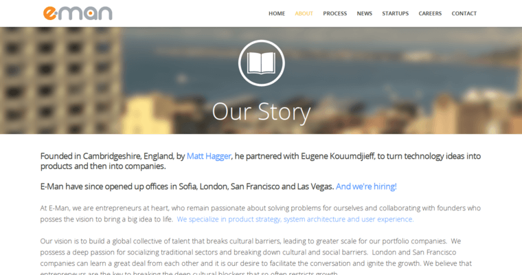 Story Page of Top Web Design Firms in California: E-Man