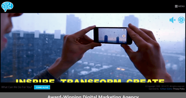 Home Page of Top Web Design Firms in California: ITC