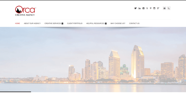 Home Page of Top Web Design Firms in California: Orca Creative Agency