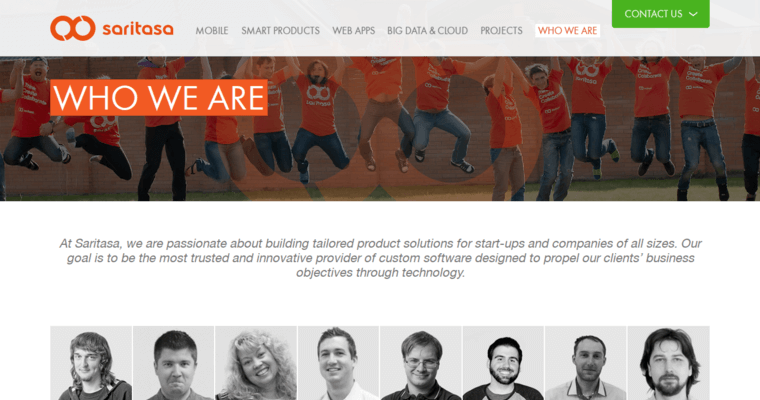 Who Page of Top Web Design Firms in California: Saritasa