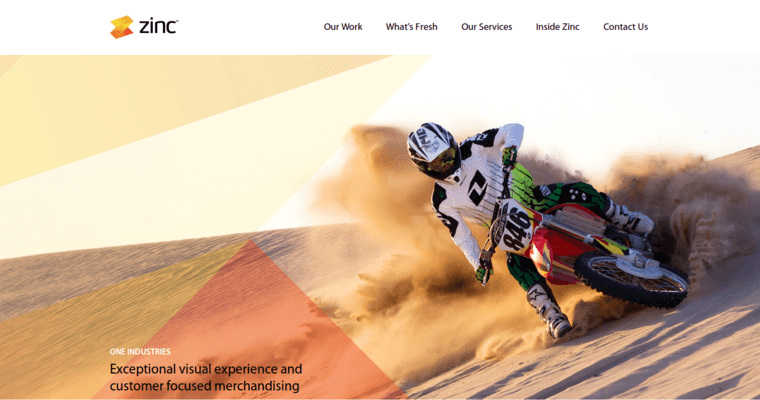 Home Page of Top Web Design Firms in California: Zinc Solutions
