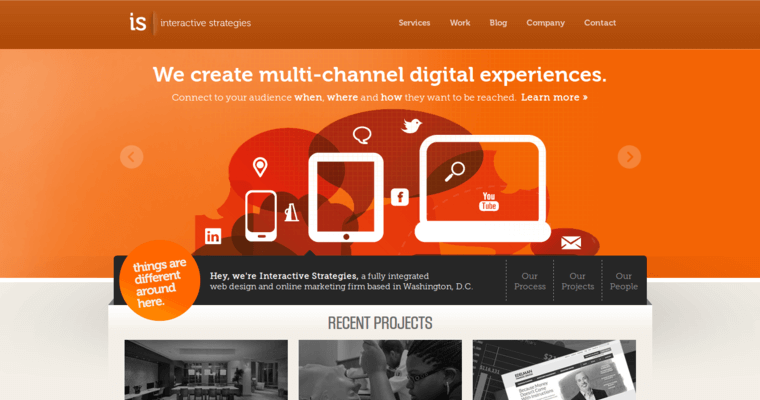 Home Page of Top Web Design Firms in DC: Interactive Strategies