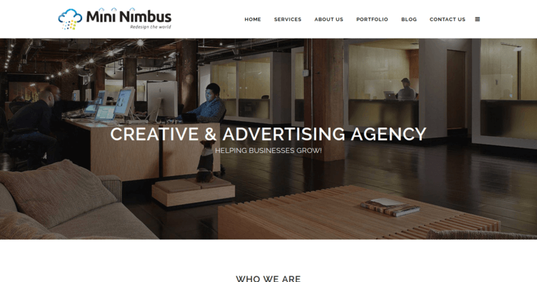 About Page of Top Web Design Firms in Georgia: Mini Nimbus