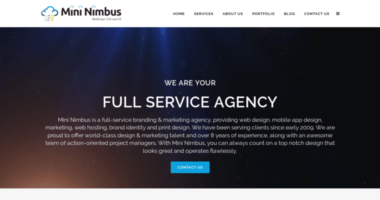 Service Page of Top Web Design Firms in Georgia: Mini Nimbus