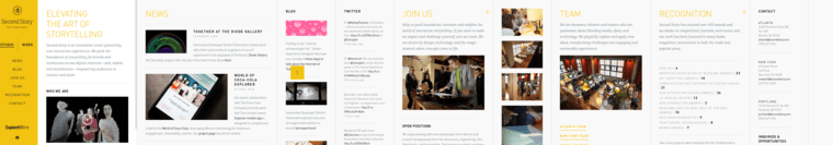 Home Page of Top Web Design Firms in Georgia: Second Story