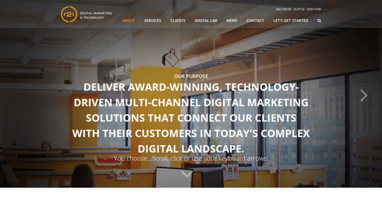 About Page of Top Web Design Firms in Maryland: R2 Integrated