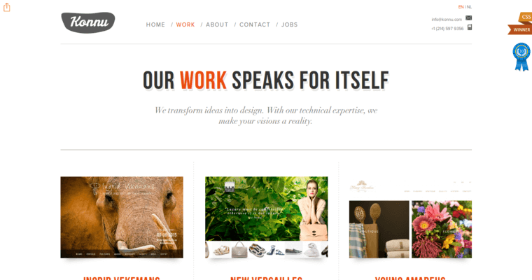 Work Page of Top Web Design Firms in Texas: Konnu