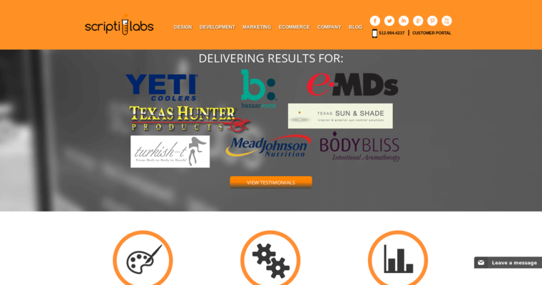 Home Page of Top Web Design Firms in Texas: ScriptiLabs