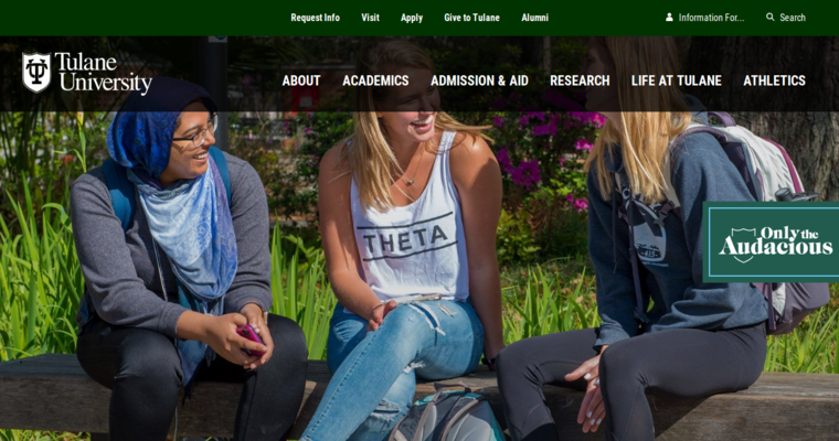Home page of #3 Top Web Development School: Tulane University