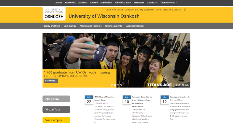 Home page of #9 Best Web Development School: University of Wisconsin